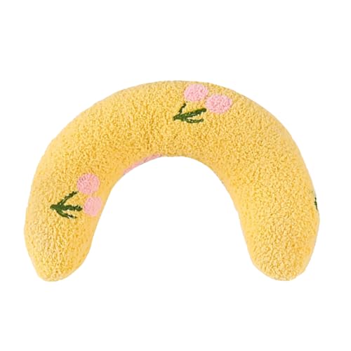 Plinko 犬用ピローヘッド - 洗えるパッド、ソフトラウンジャー| U字型ペットクッション、滑り止め、低アレルギー性枕、小型犬から中型犬に最適、室内での快適な睡眠に最適、お手入れ簡単デザイン