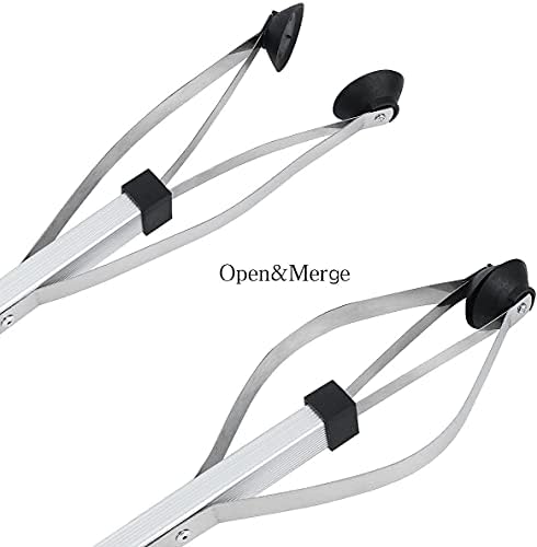 Litter Picker - Long Arm Reaching Aid Tool Stick For Elderly, Disabled | Handy Reacher Grabber 33 Inch / 83cm | Foldable & Lightweight | Made Aluminium Alloy | Easy To Carry Outdoors
