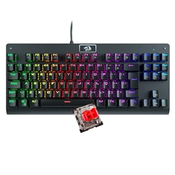Teclado Mecânico Gamer Redragon Dark Avenger K568-2 Rgb Switch Red Com Fio