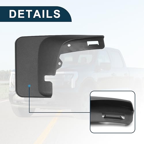 Image of Mud Flap Splash Guard for Ford F-150 2021-2024 Durable | Front & Rear Side Mudflaps with Mount Accessor 1 Set