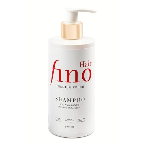 fino Hair Shampoo, cura profonda dei capelli con caffeina, biotina, acido ialuronico e olio di argan, senza solfati e parabeni, 300 ml