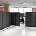 Upgrade Version Room Partition and Divider, Freestanding Rolling Dividers with Wheels,Office Privacy Screen Divider Wall,Classroom Felt Dividers,12'2