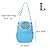 Pet Carrier Bag, Portable Outgoing Travel Handbags With Nylon Straps Small Pet Pouch for Hamster Rat Hedgehog Rabbit (L, Blue)