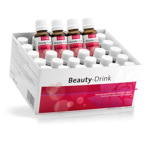 Sanct Bernhard Beauty-Drink mit Kollagen-Peptiden (VERISOL®), Hyaluronsäure, Vitaminen, Zink, Kupfer, Monatspackung 30x 20 ml