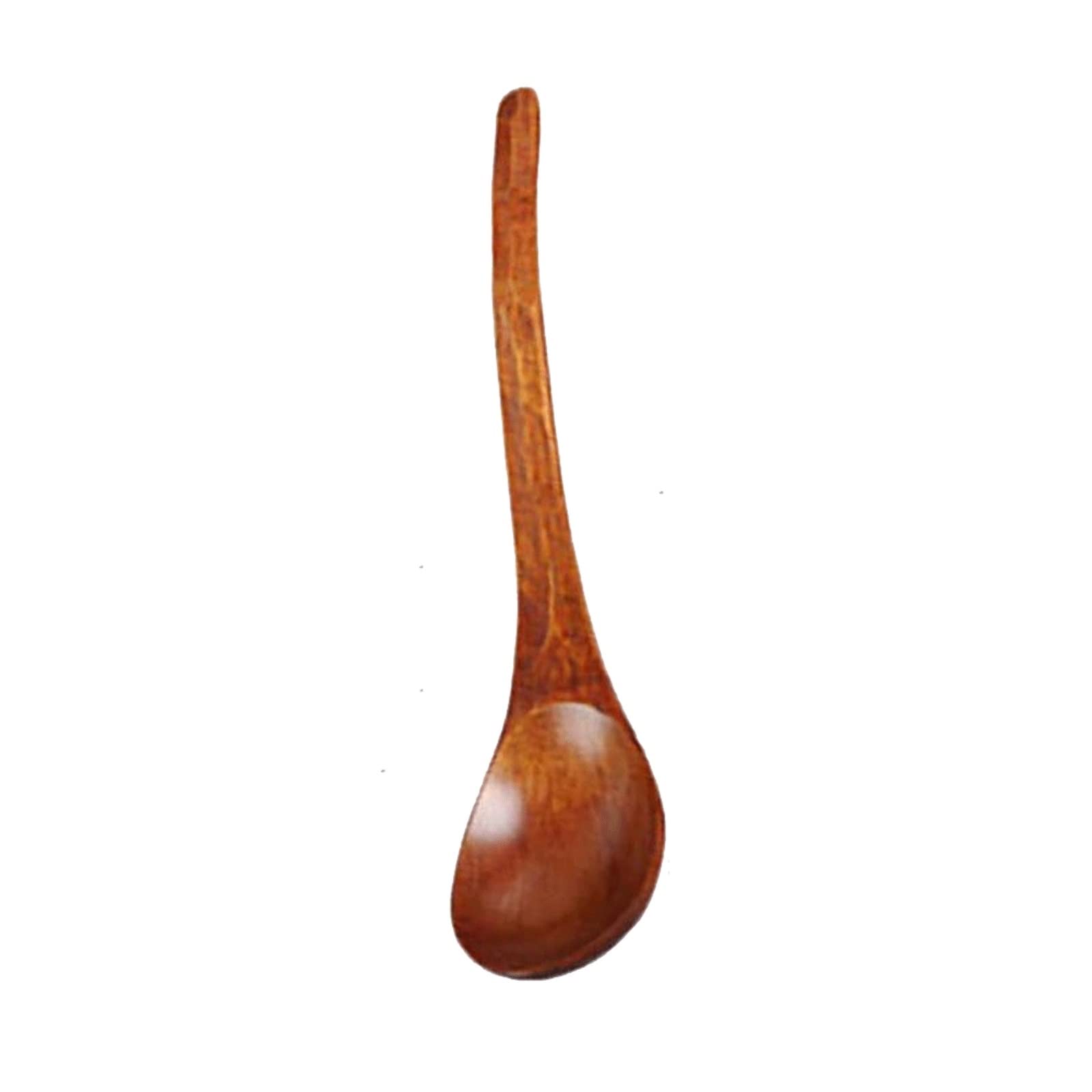BOLNEYSoup Spoons, Wooden spoon turtle shell texture durable cooking soup hot pot spoon tableware restaurant