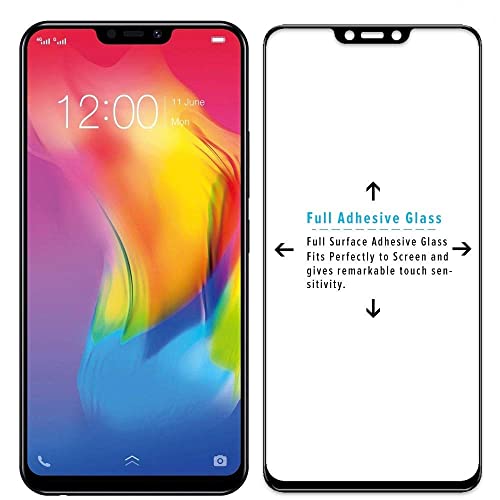 Image of STP FEEL Glass Screen Protector Designed For Vivo Y83 Pro (6.22 inch) [Edge to Edge Coverage] HD Clear, Bubble-Free, Anti-Scratch Full Protection Durable Tempered Glass - Black, Pack of 2