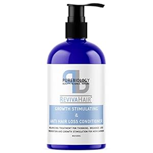Pure-Biology-Hair-Growth-Stimulating-Conditioner-with-Biotin-Keratin-Argan-Oil-Coconut-Oil-Vitamins-B5-E-Breakthrough-Anti-Hair-Loss-Complex-for-Thinning-Damaged-Dry-Hair-for-Men-Women Biotin Conditioner for Fine Hair Care | Volumizing Conditioner for Men and Women with Coconut Argan and Rosemary Oil for Hair Treatment | Moisturizing Conditioner for Dry Hair and Thinning Hair Volume