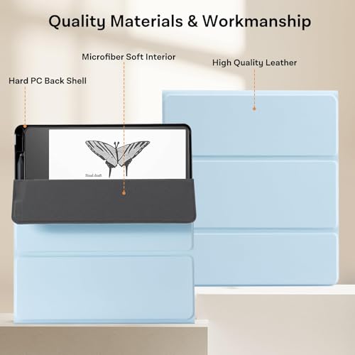 Image of CoBak Stand Case for Kindle Scribe - Premium Folio Leather Cover with Pen Holder, Auto Sleep /Wake - Compatible with 10.2 Inch Kindle Scribe (2022 /2024 Release)