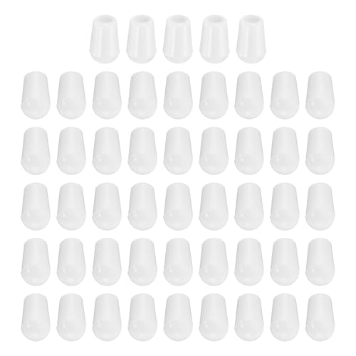uxcell 50 Pcs Rubber End Caps, 2.5mm Flexible Round Tube Bolt Cap Cover