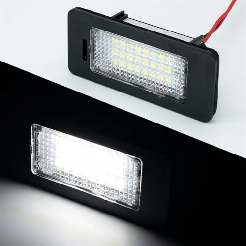 Luz de placa trasera superbrillante con 2 bombillas LED de xenón 6