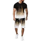 Conjunto de pantalones cortos manga corta camiseta moda para hombre Camiseta Estampada Fitness Verano Traje Ropa Deportiva Impresa Chándales Camisa Mangas Cortas Pantalon Cortos Chandal Verano Gym Correr Trotar Caminar Ocio Deportes Conjuntos finos Camisas Hawaianas casual para hombre,Camisa de Manga Corta Bolsillo estampada Playa Top Talla grande de Verano Con botones algodón Playa camisetas Fitness Transpirable para hombre básicas algodón Camisa Informal de Solapa Floral lino para hombre