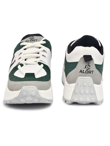 Image of CHICAGO-01 Stylish Casual Mid Top Sneaker and Trendy Shoes with Laces for Men & Boys, Perfect, College, Parties and Outings, Lightweight, Comfortable, and Durable for All-Day Use