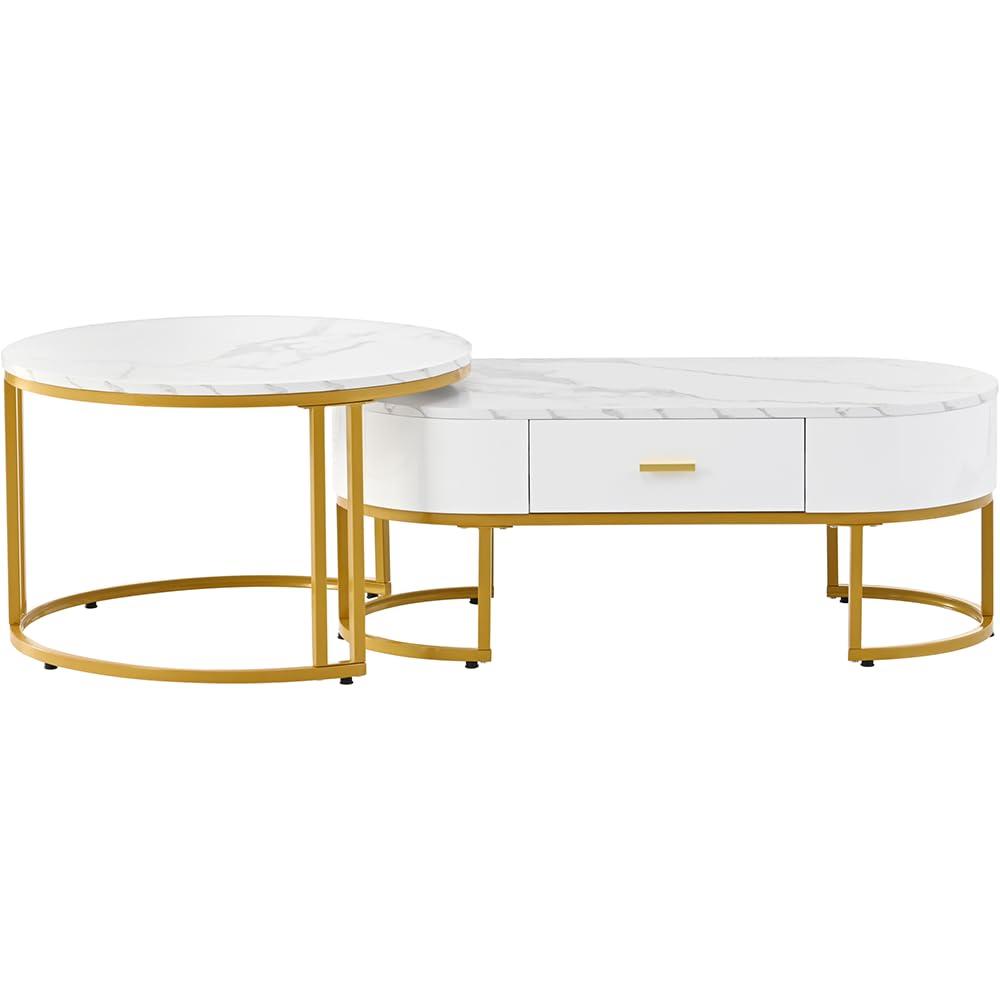 Table de canapé modulable : un lot de 2 tables à thé pliantes adaptées aux salons multifonctions