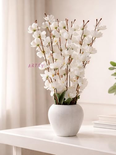 ARTSY® Artificial Flowers with Pot for Home Decoration, Ideal for...