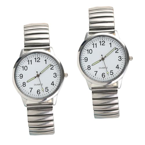 VALICLUD 2Stk. Leuchtende Quarz Armbanduhr