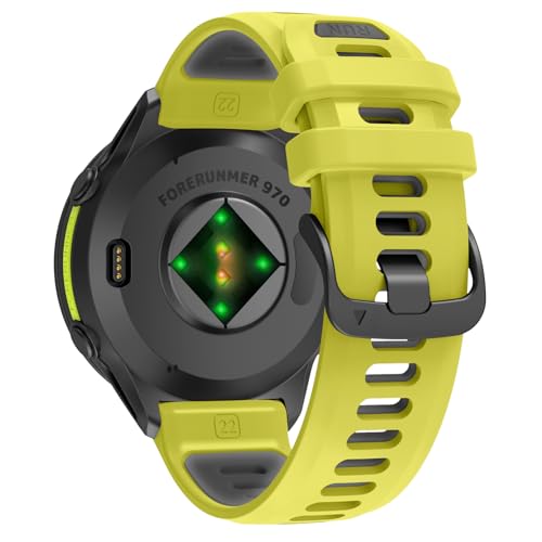 U-LIMVE Watch Band for Garmin Forerunner 970/Forerunner 965/Forerunner 955/Forerunner 945/Forerunner 935 Soft Silicone 22mm Replacement Bands