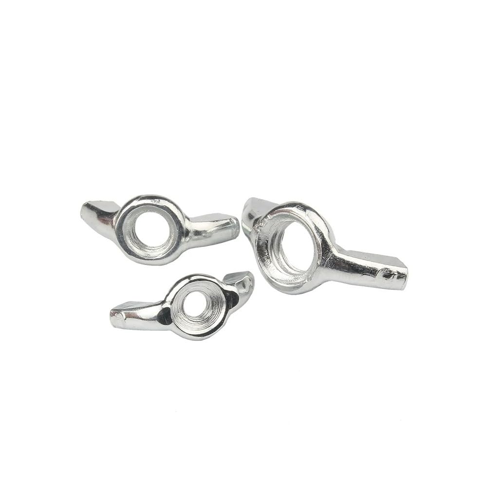 Galvanized Steel Wing Thumb Nuts Wing Nuts Size M3 M4 M5 M6 M8 M10 M12 (50,M8)