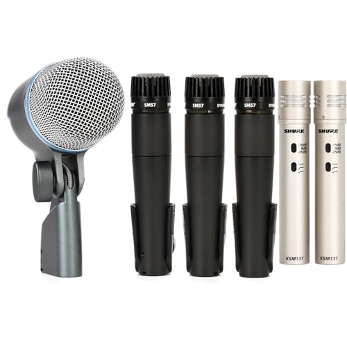 Shure DMK57-52 and KSM137 Pair Drum Microphone Bundle
