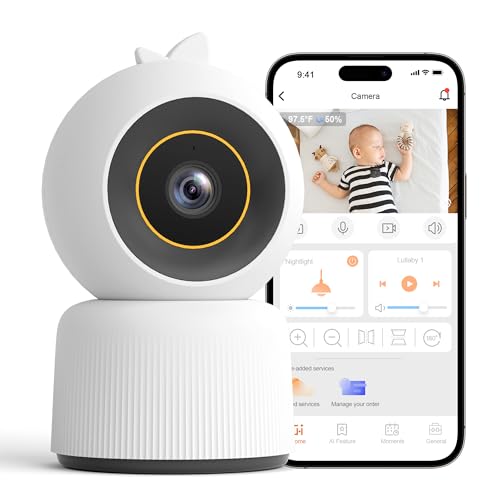 Cheego CCB1-N V2 Orange 1296P Hd Wifi Smart Baby Monitor cover