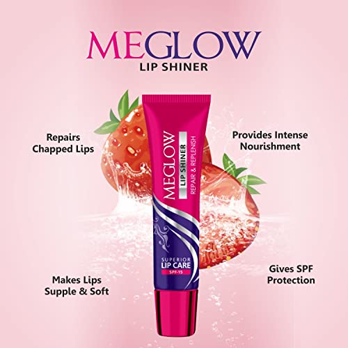Image of Meglow Beauty BB+ Cream (30g) with SPF 15 Brightening, Moisturizing and Instant Complexion Enhancement and Enriched with Natural Ingredients Meglow Lip Shiner (15g)- Combo Pack of 2