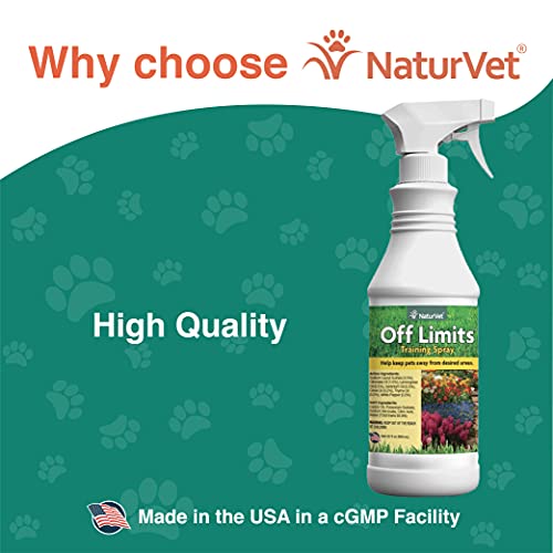 NaturVet Off Limits Pet Training Spray for Dogs & Cats Deters Pets