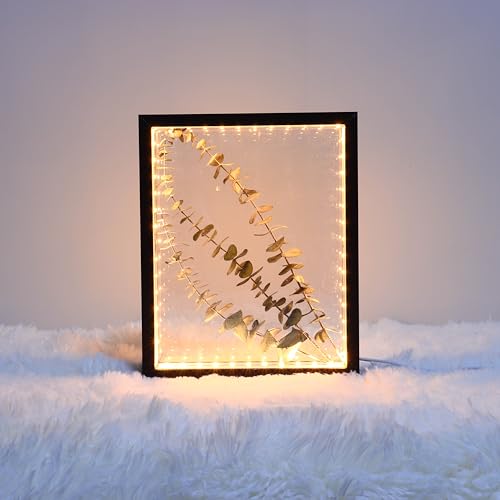 HanYun 3D Bilderrahmen Zum Befüllen mit LED-Lichterketten, 21.5X26.5cm...