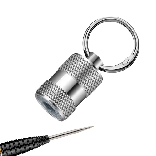 HUANQU Keyring Dart Sharpener StonePortable dart sharpener for Steel Tip Dart Point dart tips tungsten sharpener Professional Dart Sharpening Tool Keep Points Sharp Durable Darts Accessories