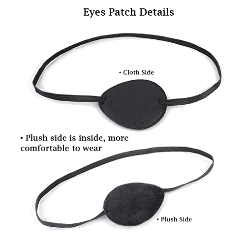 Image of LABEAUTE Long Silver Wig + Eye Patch for Girls Women Cosplay Wig Anime Halloween Party Hair With Ponytail + Cap