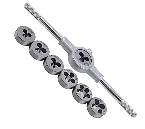 VENEKETY @ 8pcs Metric Adjustable Tap Die Wrench Set M3-M12 Screw Thread Taper Hand Tool (CA2017) (B0C8V3S9P6) Amazon Price History, Amazon Price Tracker
