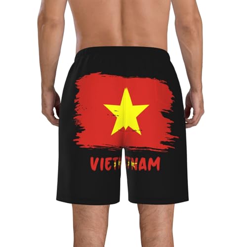Men'S Beach Shorts Vietnam Vietnamese Flag Trunks Swimsuit Surf Swimming Shorts Summer Shorts3