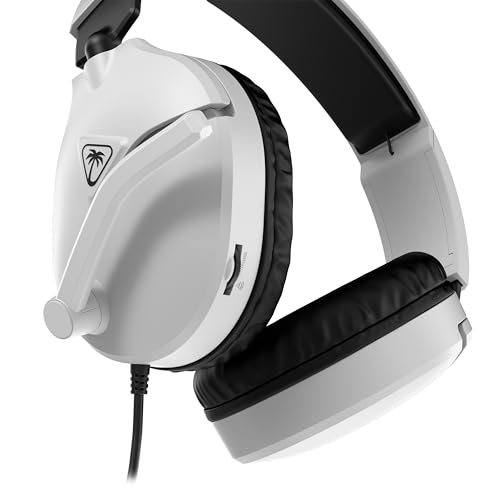 Image of Turtle Beach Recon 70 Wired Gaming Headset - Licensed for Nintendo Switch 2, Nintendo Switch /Lite /OLED, Flip-to-Mute Mic, Adjustable, Lightweight headphones, On-Ear Controls, 40mm Drivers, Black /White