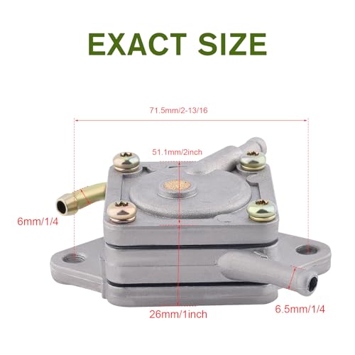 AloneGoer 1014523 Fuel Pump for Club Car Gas Golf Cart DS & Precedent (1984-up) 290FE 350FE Engines Replacement Kit with Fuel Filter Fuel Line Spark Plug Tune Up kit