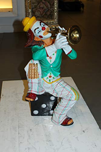 Estatua de payaso NIFAO en bronce con base de dados miniatura 5