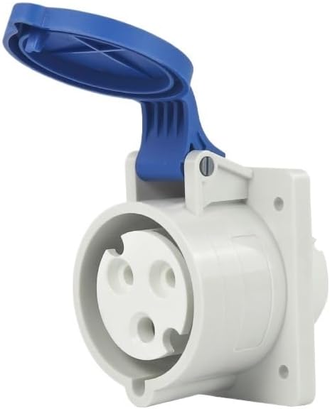 IP67 Waterproof Aviation Plug Connector 3 core 32A Three-Phase Explosion-Proof Industrial Socket 220V(Concealed Socket)