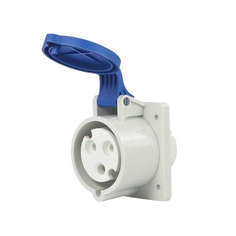 IP67 Waterproof Aviation Plug Connector 3 core 32A Three-Phase Explosion-Proof Industrial Socket 220V(Connector Set)