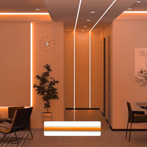 Image of BTF-LIGHTING FCOB COB LED Strip Orange Color 5mm Width UL Listed Super Narrow Flexible Uniform Light DC24V 16.4FT CRI 90+ Dimmable LED Ribbon for Bedroom Home Indoor Decor(No Adapter or Controller)
