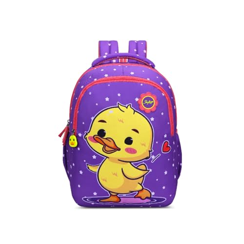 Skybags Buddy 17L Bird Blue Casual Backpack for Boys & Girls with 3 Compartments & Adjustable Shoulder Strap | Air-Mesh Back Panel | Side Pockets | Perfect for School & Travel - Unisex