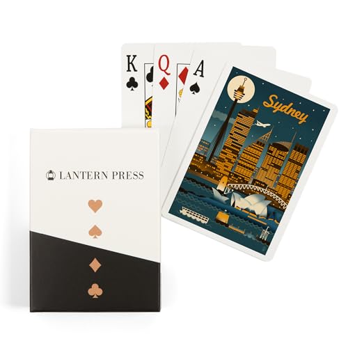 Baraja de Poker Sydney Australia Retro Skyline 52 Cartas