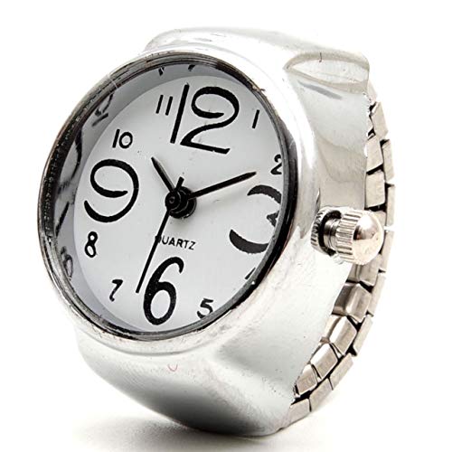 GoodsLand 【 フリーサイズ 】 指輪 時計 リング ウォッチ 文字盤 アナログ ジュエリー シンプル 丸型 GD-RINGWT-WH GoodsLand 【 フリーサイズ 】 指輪 時計 リング ウォッチ 文字盤 アナログ ジュエリー シンプル 丸型 GD-RINGWT-WH
