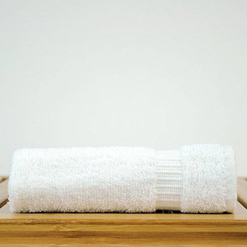 Image of BC BARE COTTON Luxury Hotel & Spa Towel Turkish Cotton Hand Towels - Mix Color - Dobby Border - Set of 6