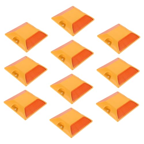 Marcadores Reflectivos Amarillo 10 Piezas 9.90x9.90x1.70 cm miniatura 1