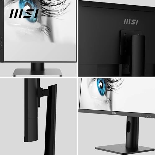 Image of MSI PRO MP273AP 27 Inch Full HD Office Monitor 1920x1080 IPS Panel, 100 Hz, VESA Mount Support, Built-in Speakers, Display Kit Support, 4-Way Adjustable, 1 x HDMI 1.4b, 1 x DP 1.2a, 1 x D-Sub(VGA)