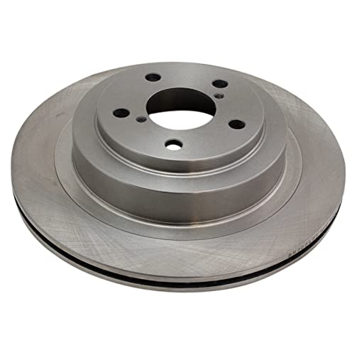 Image of TRQ Rear Brake Pad & Rotor Kit, with Chemical Kit Parking Brake Shoe Set Semi-Metallic Compatible with 2005-2009 Subaru Legacy