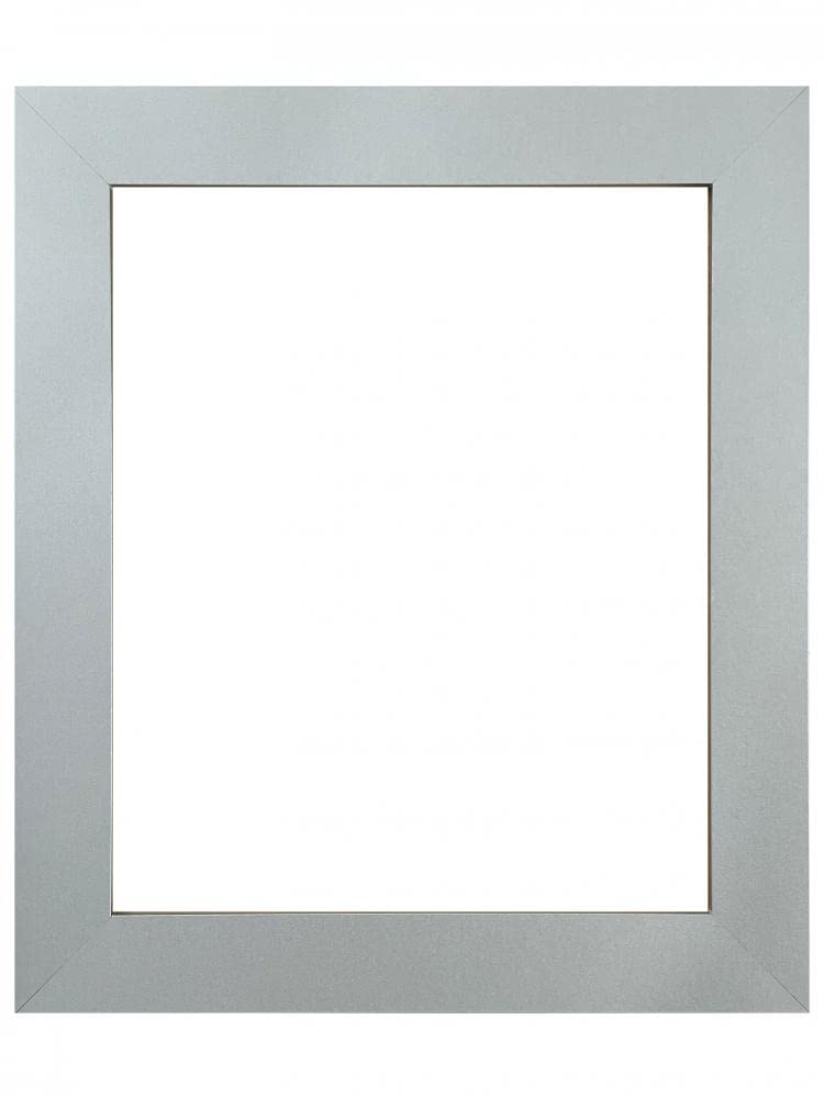 Frames By Post Silver Metro Picture Photo Frame 50 X 23 Cm Plastic Glass