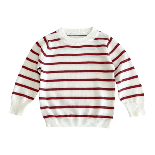 Toddler Baby Boys Girls Knitted Sweater Warm Soild Long Sleeve Pullover Sweasthirt Tops Autumn Winter Clothes Outfits