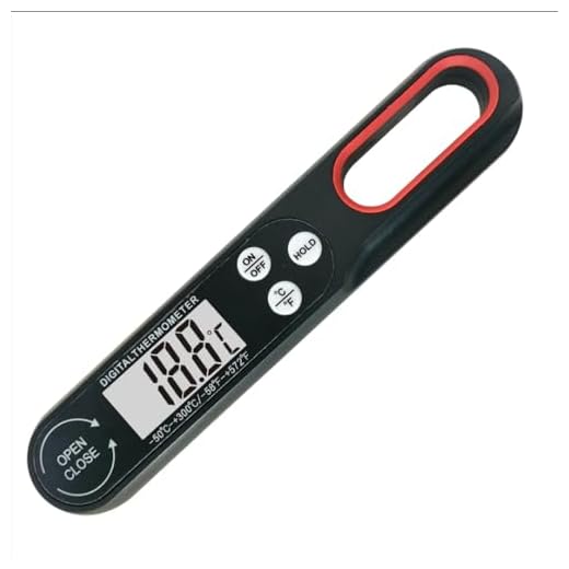 Termômetro Culinário Digital Preciso para Alimentos até 300ºC – Medição Exata para Alimentos, Bebidas, Forno, Liquidos, Geladeira, Churrasco - MALETRY