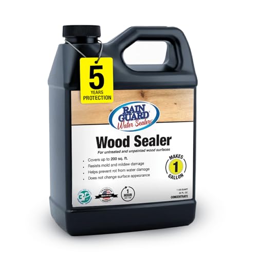Rain Guard Wood Sealer Concentrate SP-8001 | Makes 1 Gallon | Protects Wood from Water Damage,...