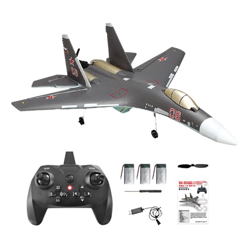 Image of BNFRemote Control Jet Airplane 6 Axis Fighter Jet for Boys Adults Birthday Gift 3 Batteries with Light|Toys & Hobbies | |1 RC Airplane Body
