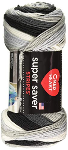 Image of RED Heart Super Saver Yarn, Stripe - Newspaper