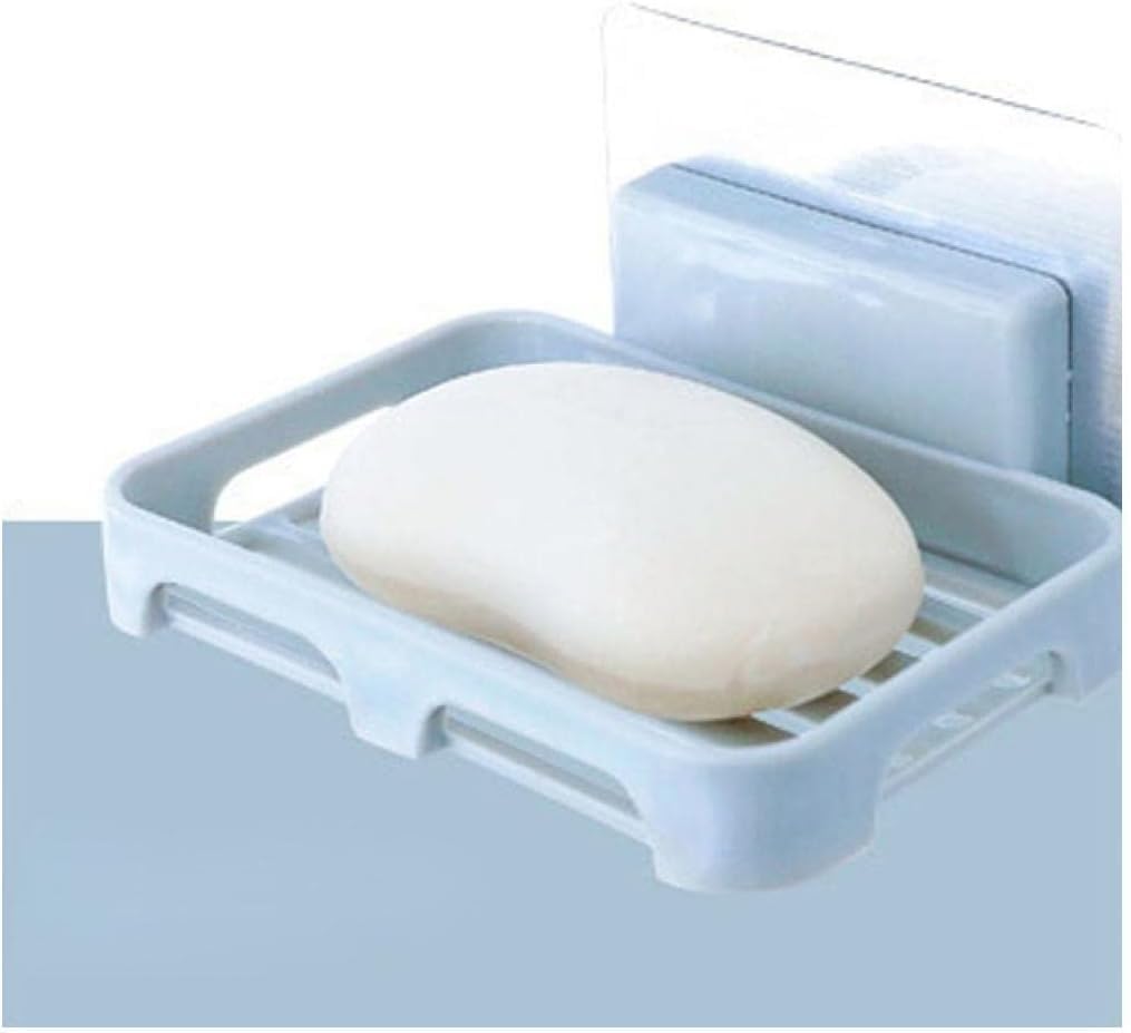 Jabonera, Jabonera montada en la Pared, cajón, Soporte de Drenaje, Caja Almacenamiento Esponja Cocina, Ahorro jabón, fácil Limpieza(Pink)